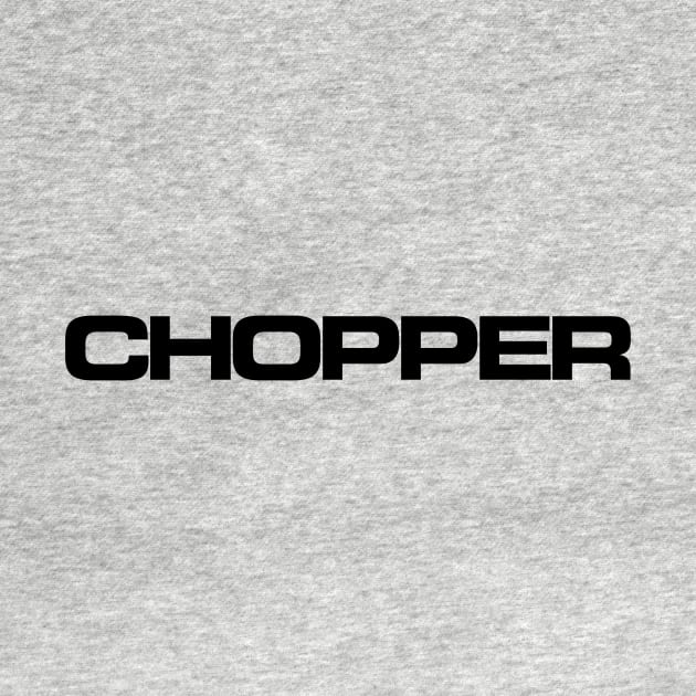 Chopper logo (black) by conform